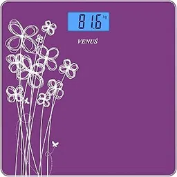 Venus (India) Purple Personal Electronic Digital LCD Weight Machine Body Fitness Weighing Bathroom Scale Weight Machine with Back Light-picture-12