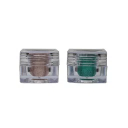 Veoni BELLE HD Set of 2 Holographic Glitter Eyeshadows Rose Gold  & Sea Green 5g-picture-18