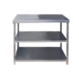Verai 1-U/S Stainless Steel 24x60x32 Square Kitchen Work Table Silver-picture-24