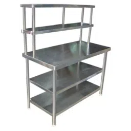 Verai 2-U/S Stainless Steel 24x60x32 Square Kitchen Pick Up Table Silver-picture-18