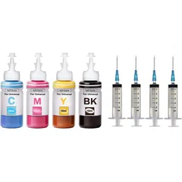 verena Refill Ink Compatible For 22/27/28/56/57 Ink Cartridge 100 ML + 4 x Syringe + Black + Tri Color Combo Pack Ink Cartridge-picture-18