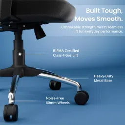 Vergo Office Chair Inspire HB High Back Black for WFH/Study/Computer Desk with Adjustable Armrests image 4