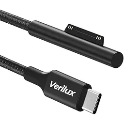 Verilux® TYPE C Charging Cable for Surface Laptop, 5.9ft Surface TYPE C Charging Cable for Laptop 45W 15V3A Power Supply, TYPEC for Pro7 Go2 Pro6 5/4/3 Laptop1/2/3Only for PD Charger-picture-31