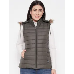 VERO AMORE Hooded Faux Fur Trim Lightweight Padded Jacket-picture-26