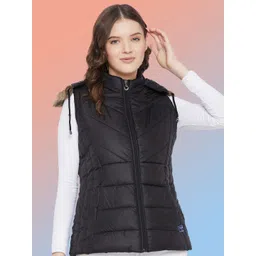 VERO AMORE Hooded Sleevesless Lightweight Puffer Jacket-picture-40