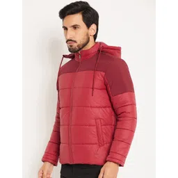 VERO AMORE Men Colourblocked Quilted Hooded Jacket-picture-33