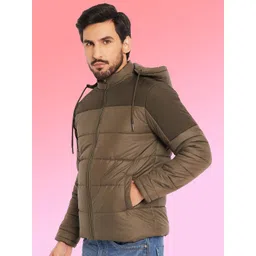 VERO AMORE Men Hooded Colourblocked Lightweight Puffer Jacket-picture-23