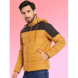 VERO AMORE Men Hooded Colourblocked Lightweight Puffer Jacket-picture-22