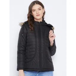 VERO AMORE Women Black Insulator Polyester Parka Jacket-picture-38
