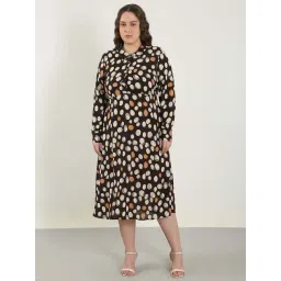 Vero Moda Curve Black Bean Printed Casual Dress-picture-20