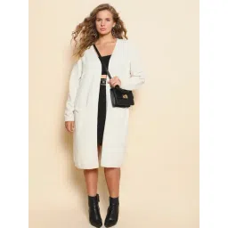 Vero Moda Curve Cream Regular Fit Long Shrug-picture-32