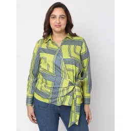 Vero Moda Curve Green Printed Shirt-picture-28