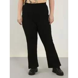 Vero Moda Curve Jet Black Casual Trousers-picture-32