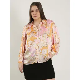 Vero Moda Curve Misty Rose Printed Casual Shirt-picture-31