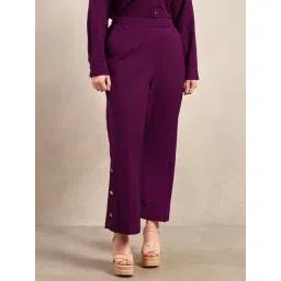 Vero Moda Curve Violet Co Roma Wide Leg Fit Pant-picture-14