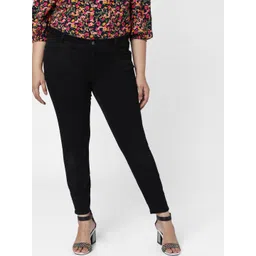 VERO MODA CURVE Women Black Solid Skinny-Fit Jeggings-picture-26