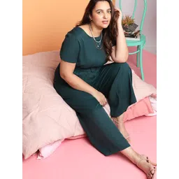 VERO MODA CURVE Women Green Basic Jumpsuit-picture-38