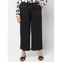 VERO MODA CURVE Women Straight Fit High-Rise ParallelTrousers image 2