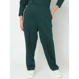 VERO MODA CURVE Women Straight Fit High-Rise Trousers-picture-17