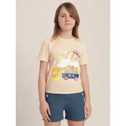 VERO MODA GIRL Blushing Bride Cotton Printed T-Shirt-picture-23