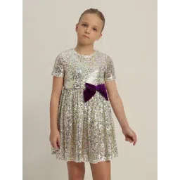 VERO MODA GIRL Cloud Dancer Embellished Dress-picture-23