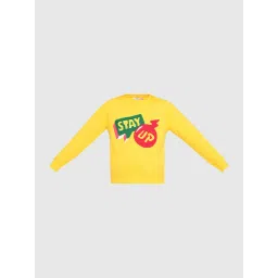 VERO MODA GIRL Kids Daffodil Cotton Graphic Sweatshirt image 5