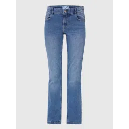 VERO MODA GIRL Kids Medium Blue Denim Solid Jeans image 5