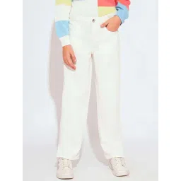 VERO MODA GIRL Kids White Solid Jeans-picture-31