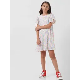 VERO MODA GIRL Multicolor Embellished Shift Dress-picture-20