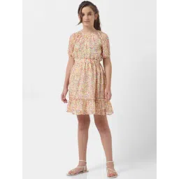 VERO MODA GIRL Multicolor Floral Print Dress-picture-10