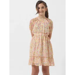 VERO MODA GIRL Multicolor Floral Print Dress image 3