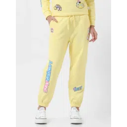 VERO MODA GIRL Yellow Printed Joggers-picture-34