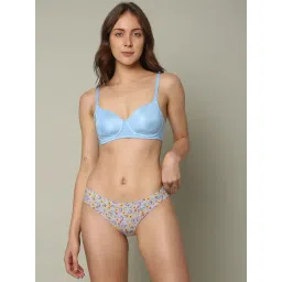 Vero Moda Intimates Blue Lace Medium Coverage T-Shirt Bra-picture-10