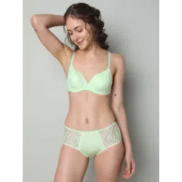 Vero Moda Intimates Green Lace Medium Coverage T-Shirt Bra-picture-12