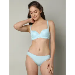 Vero Moda Intimates Light Blue Lace Full Coverage T-Shirt Bra-picture-14