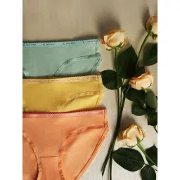 Vero Moda Intimates Multicolor Cotton Hipster (Pack Of 3)-picture-46