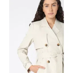 Vero Moda Beige Polyester Relaxed Fit Coat image 5