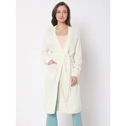 Vero Moda Beige Structured Long Shrug-picture-18