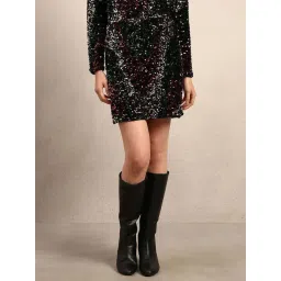 Vero Moda Black Bodycon Embellished Skirt-picture-43