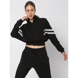 Vero Moda Black Crop Sweatshirt-picture-25
