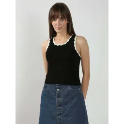 Vero Moda Black Plain Top-picture-16