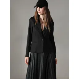 Vero Moda Black Polyester Regular Fit Blazer-picture-32