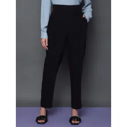 Vero Moda Black Polyester Regular Fit High Rise Pants-picture-20
