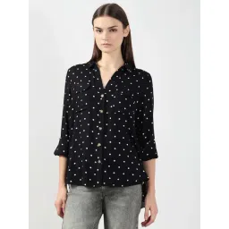 Vero Moda Black Regular Fit Printed Shirt-picture-25