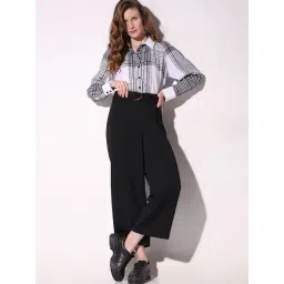 Vero Moda Black Relaxed Fit High Rise Pants-picture-44