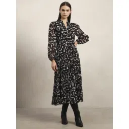 Vero Moda Black Shaila Floral Printed Flared Fit Dress-picture-26