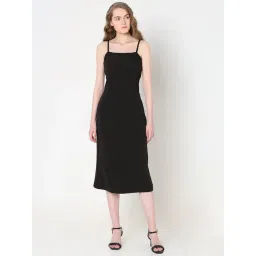 Vero Moda Black Slim Fit Midi Dress-picture-39