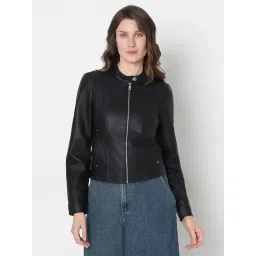 Vero Moda Black Solid Full Sleeves Jacket image 1