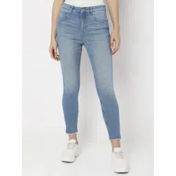 Vero Moda Blue Cotton High Rise Jeans-picture-22