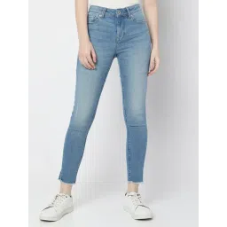 Vero Moda Blue Cotton Skinny Fit Jeans-picture-43